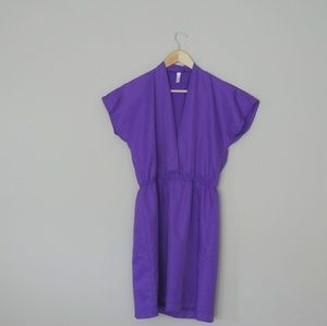 💎 American Apparel Cross Front Poplin Dress